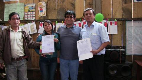 Tres Instituciones Educativas de Tabaconas Reciben Resolución de Creación