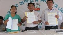 Ugel San Ignacio Firma Convenio  con la  Municipalidad de San José de Lourdes y el Centro de Salud