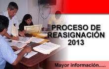 Reasignaciones 2013